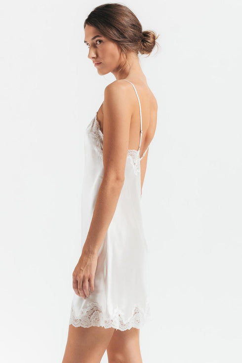 Nk Imode Morgan Lace Spaghetti Silk Chemise